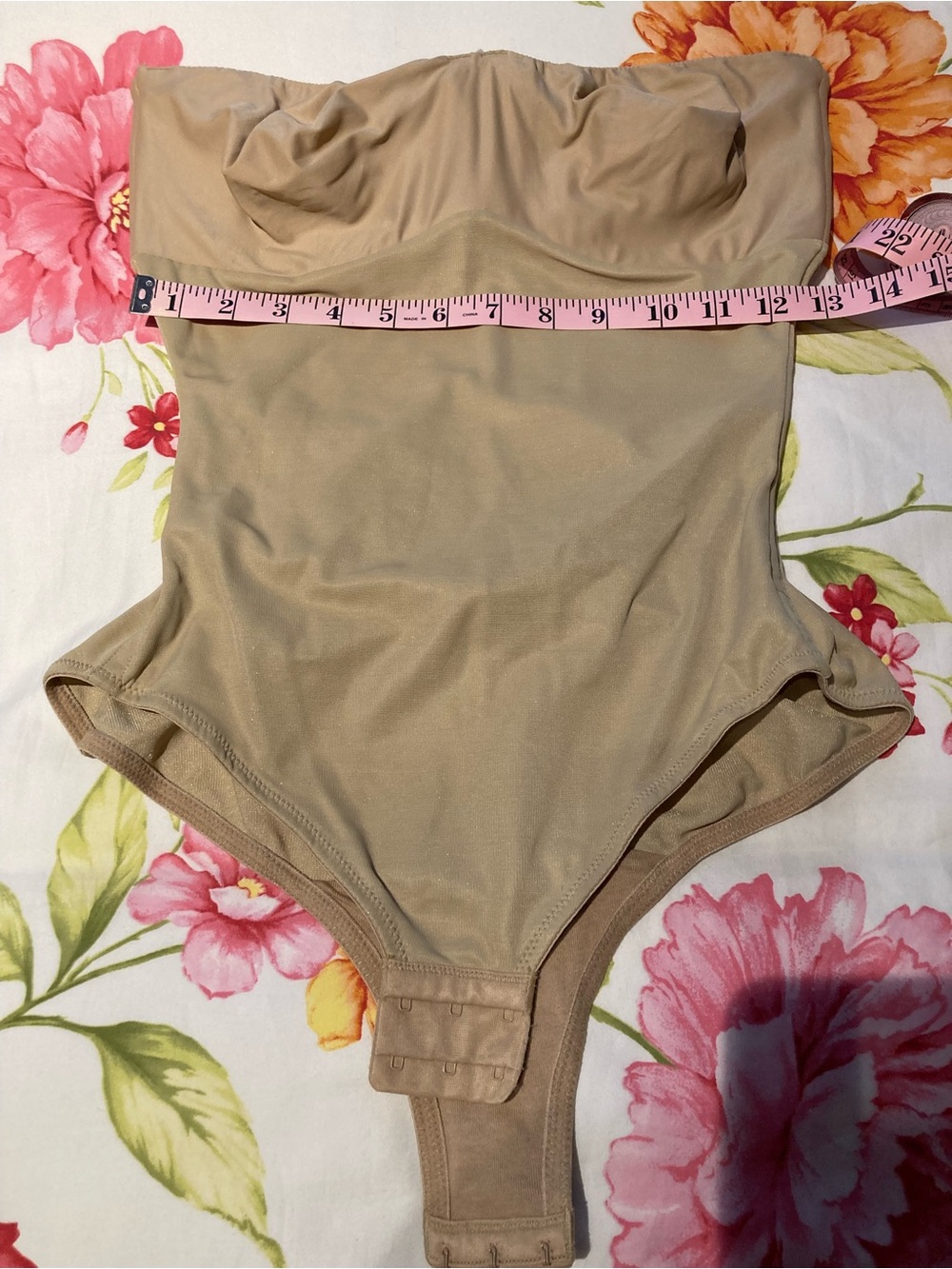 Maidenform Strapless Shaping Bodysuit in Nude/Tan